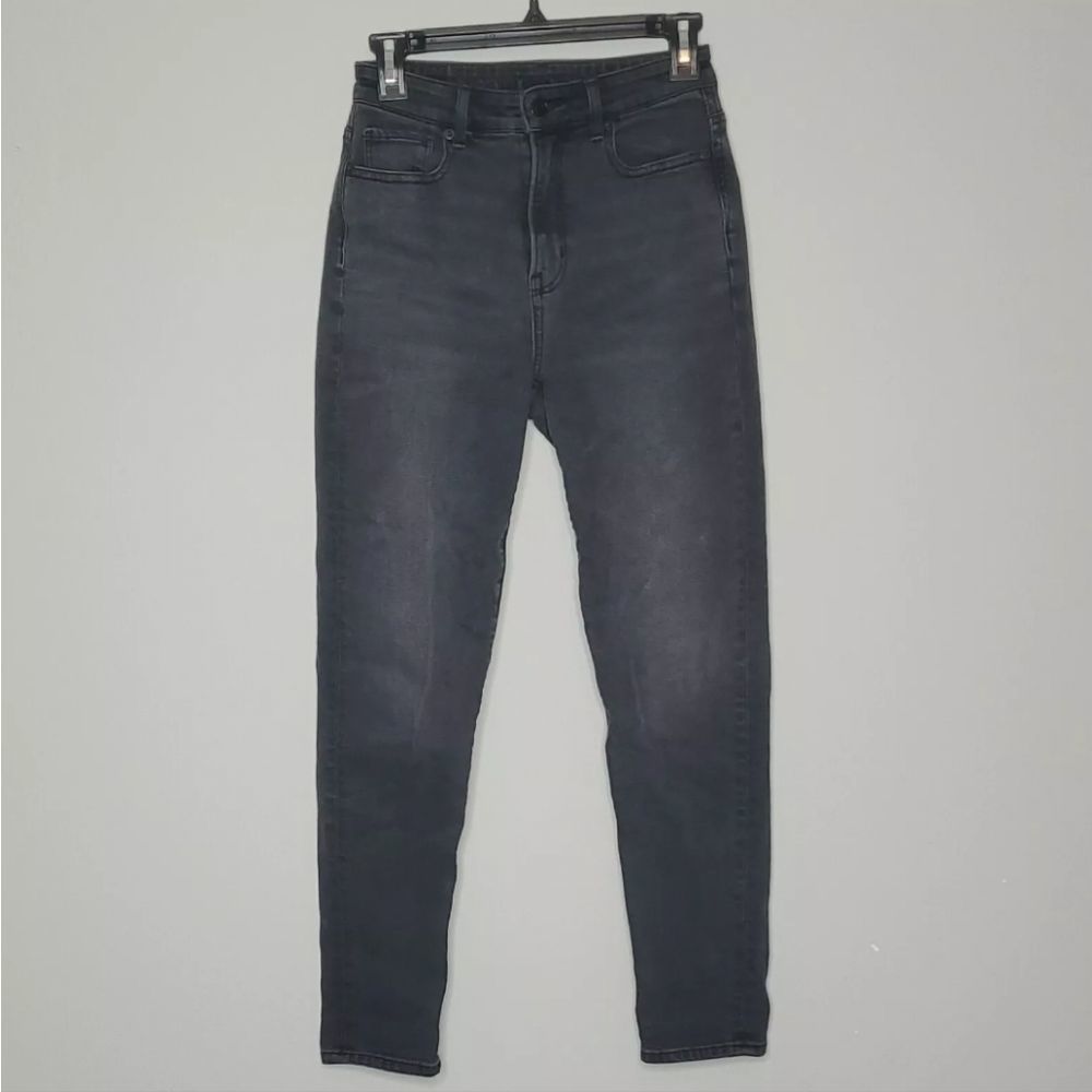 American Eagle Women's Stretch Black Mom Jean Jeans Size 00 Regular